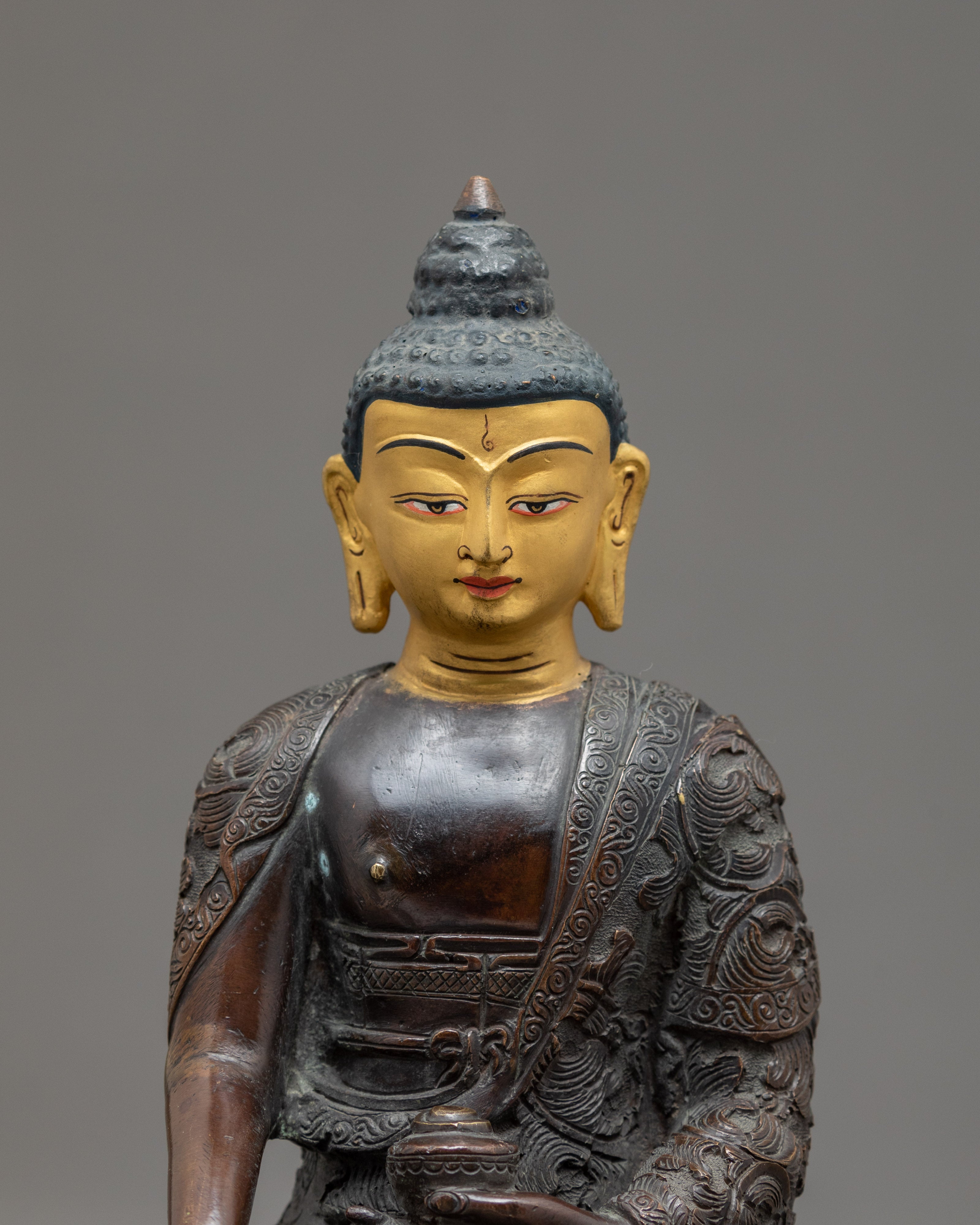 Shakyamuni Buddha Statue for Home Decor | Buddhist Home Altar | Vajrayana Art