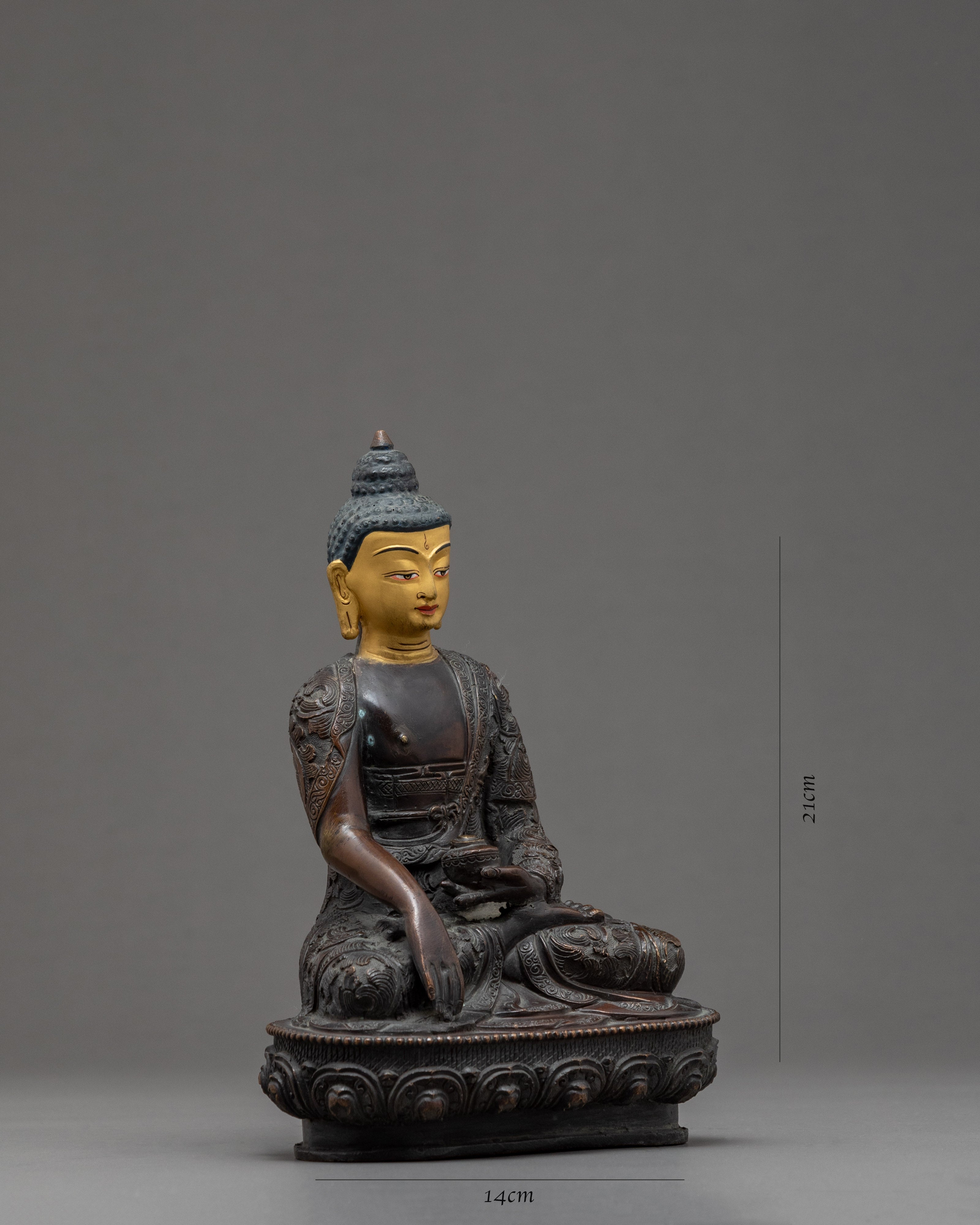Shakyamuni Buddha Statue for Home Decor | Buddhist Home Altar | Vajrayana Art