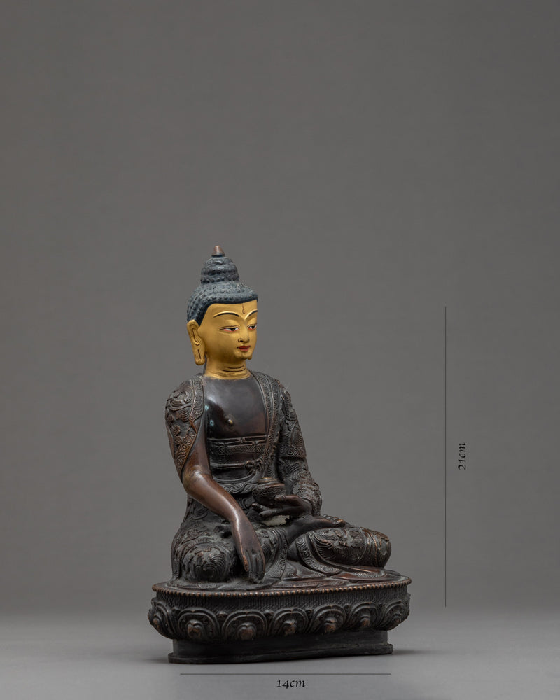 Shakyamuni Buddha Statue for Home Decor | Buddhist Home Altar | Vajrayana Art