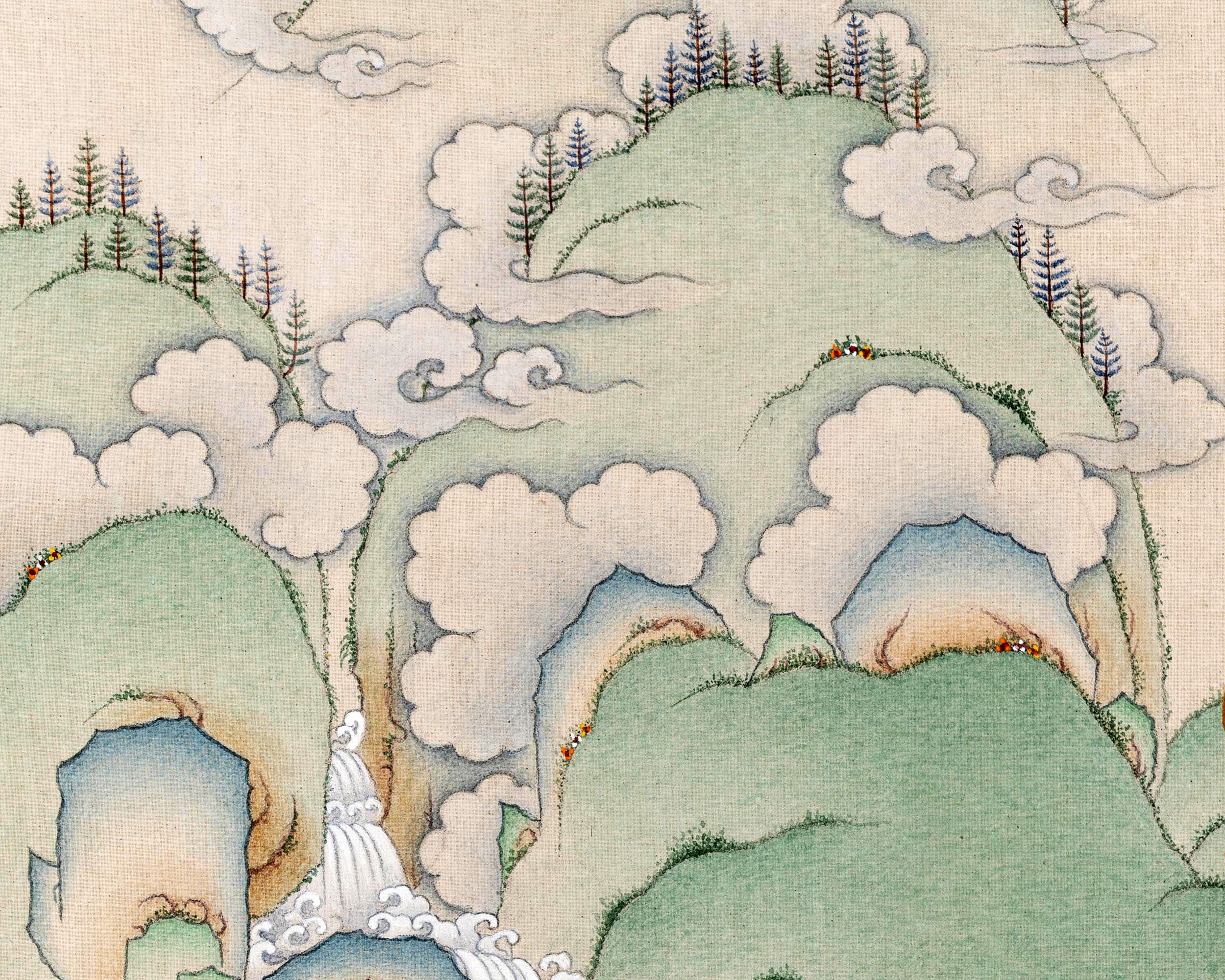 Shakyamuni Thangka | Traditional Buddha Painting