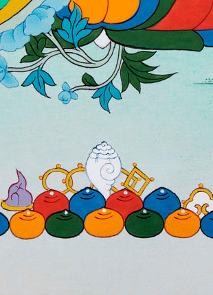 Mother Green Tara Thangka | Traditional Female Buddha