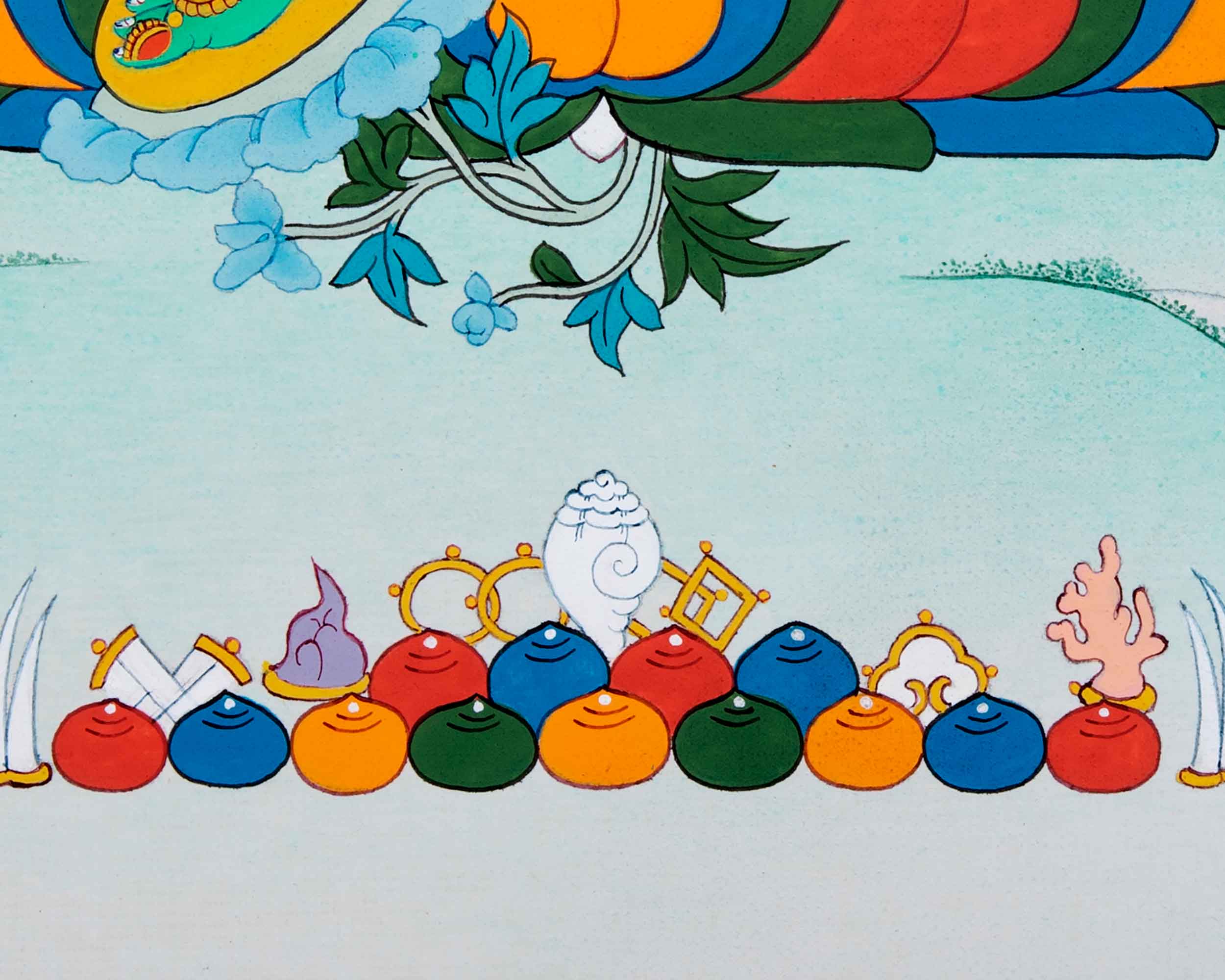 Mother Green Tara Thangka | Traditional Female Buddha