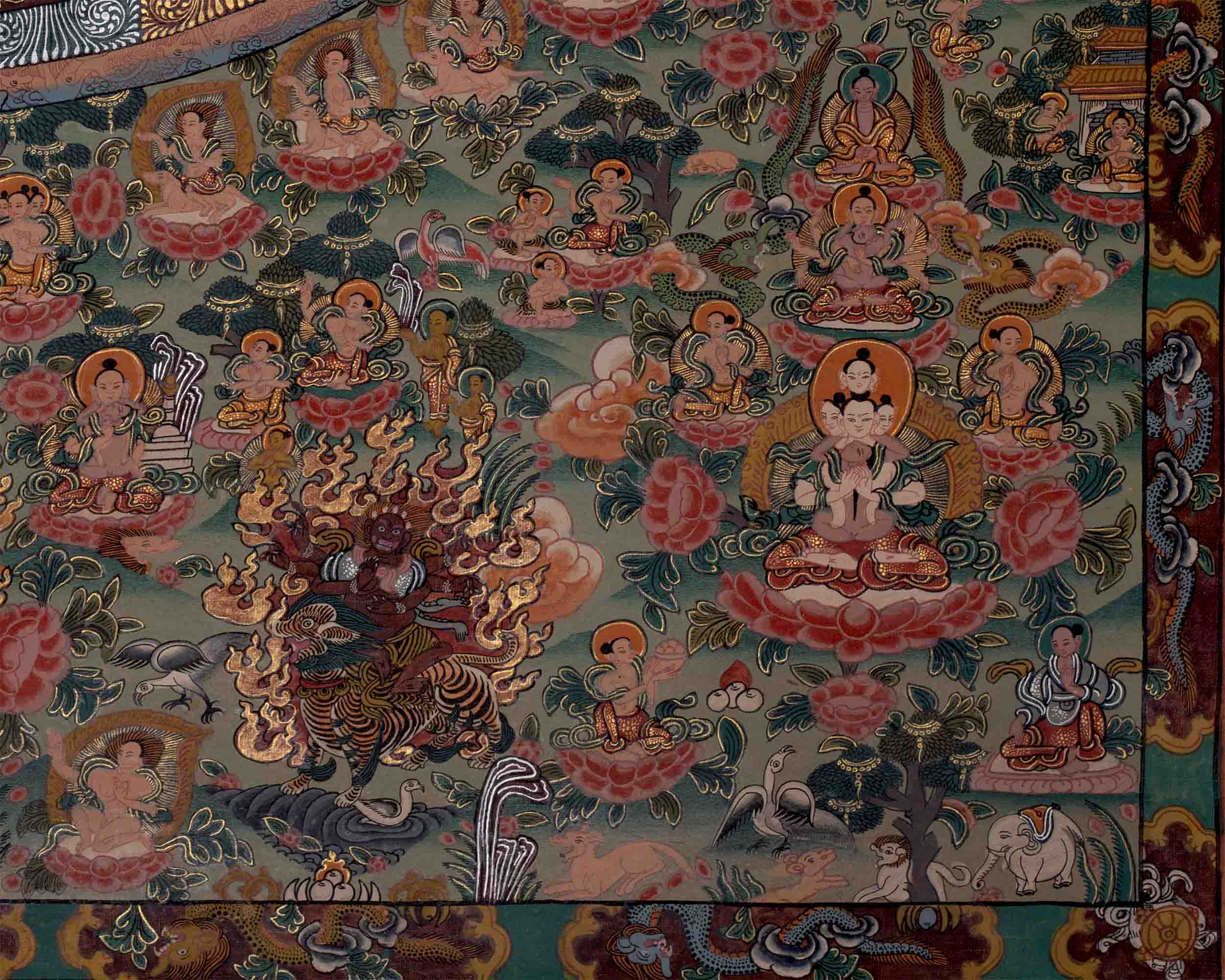 1000 armed Lokeshvara Thangka | Wall Decoration Painting