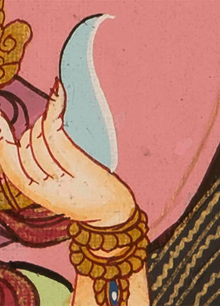 Vajrasattva Shakti Thangka | Religious Wall Decor
