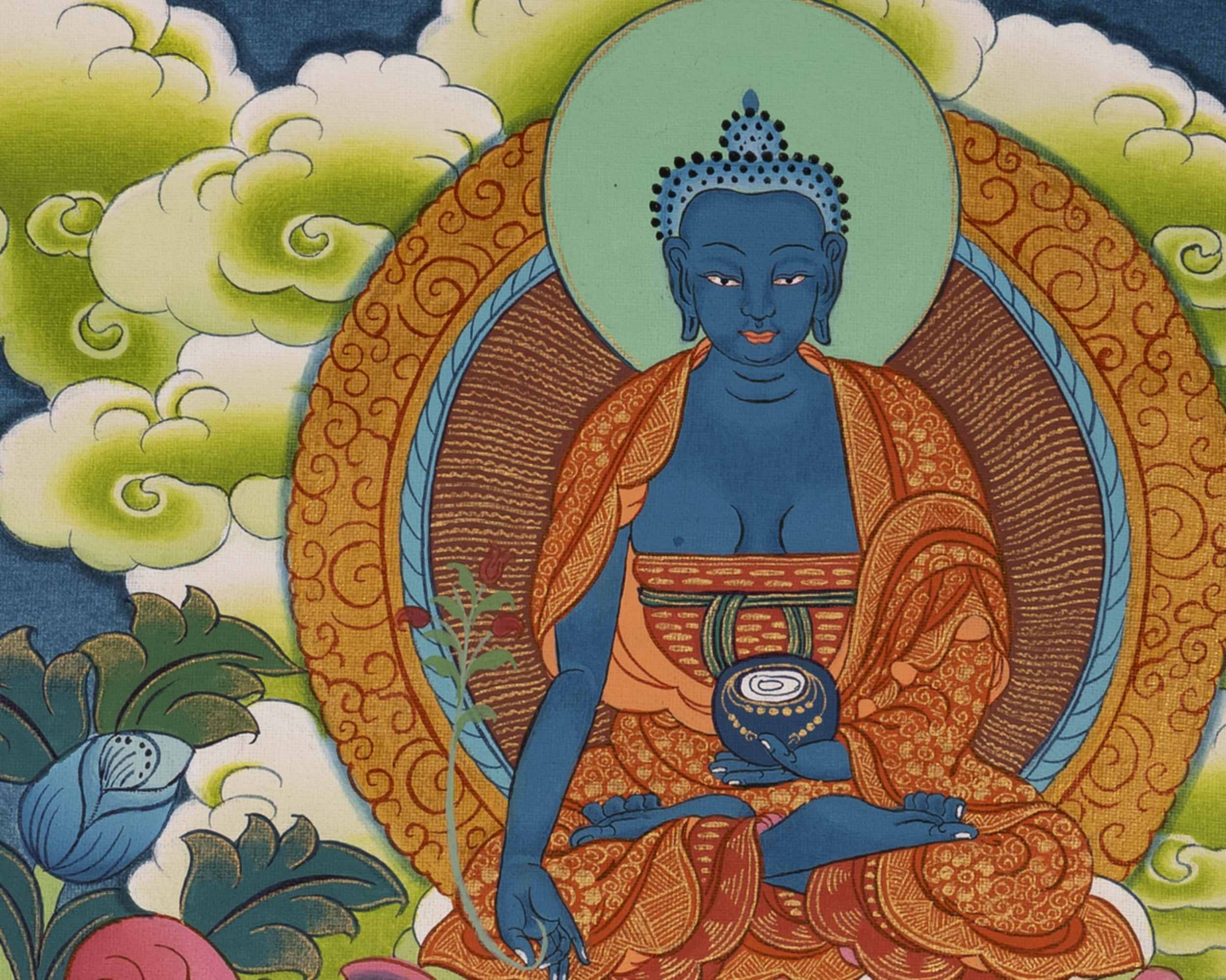 Handpainted Avalokitesvara Thangka | Chengrezig Thangka