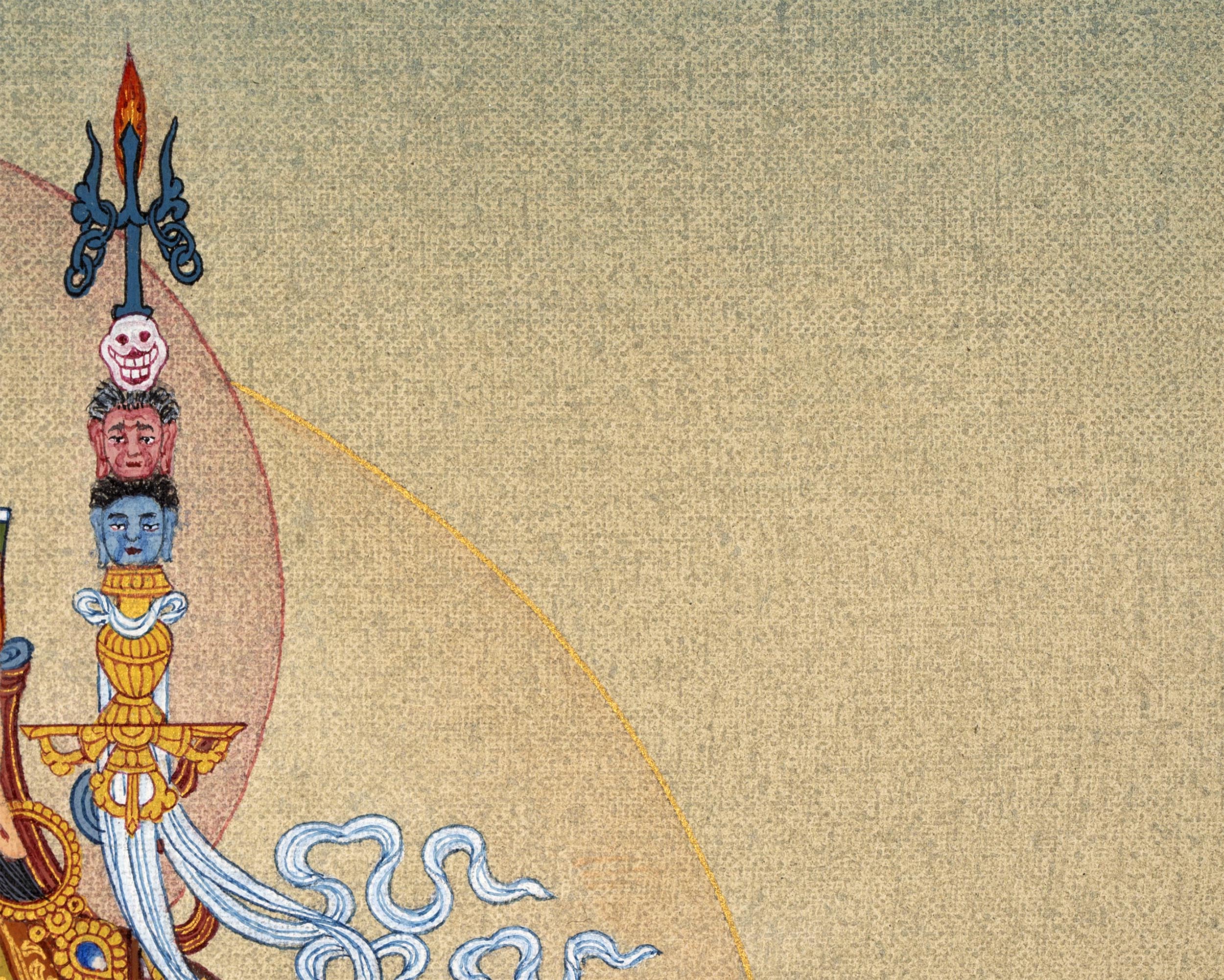 Guru Rinpoche | Padmasambhava Thangka | Hand Painted Tibetan Painting