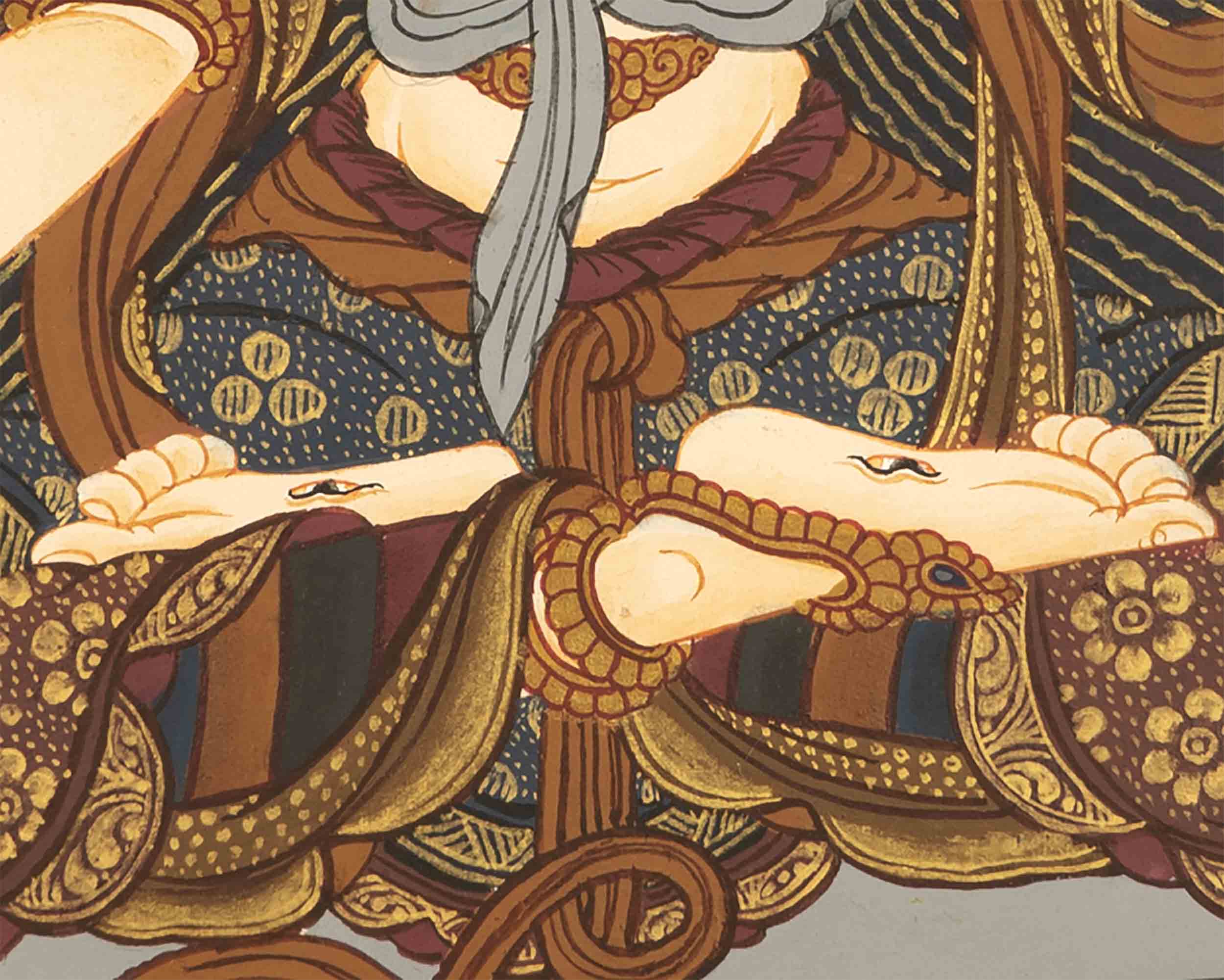 White Tara Thangka | Buddhist Wall Hanging Painting