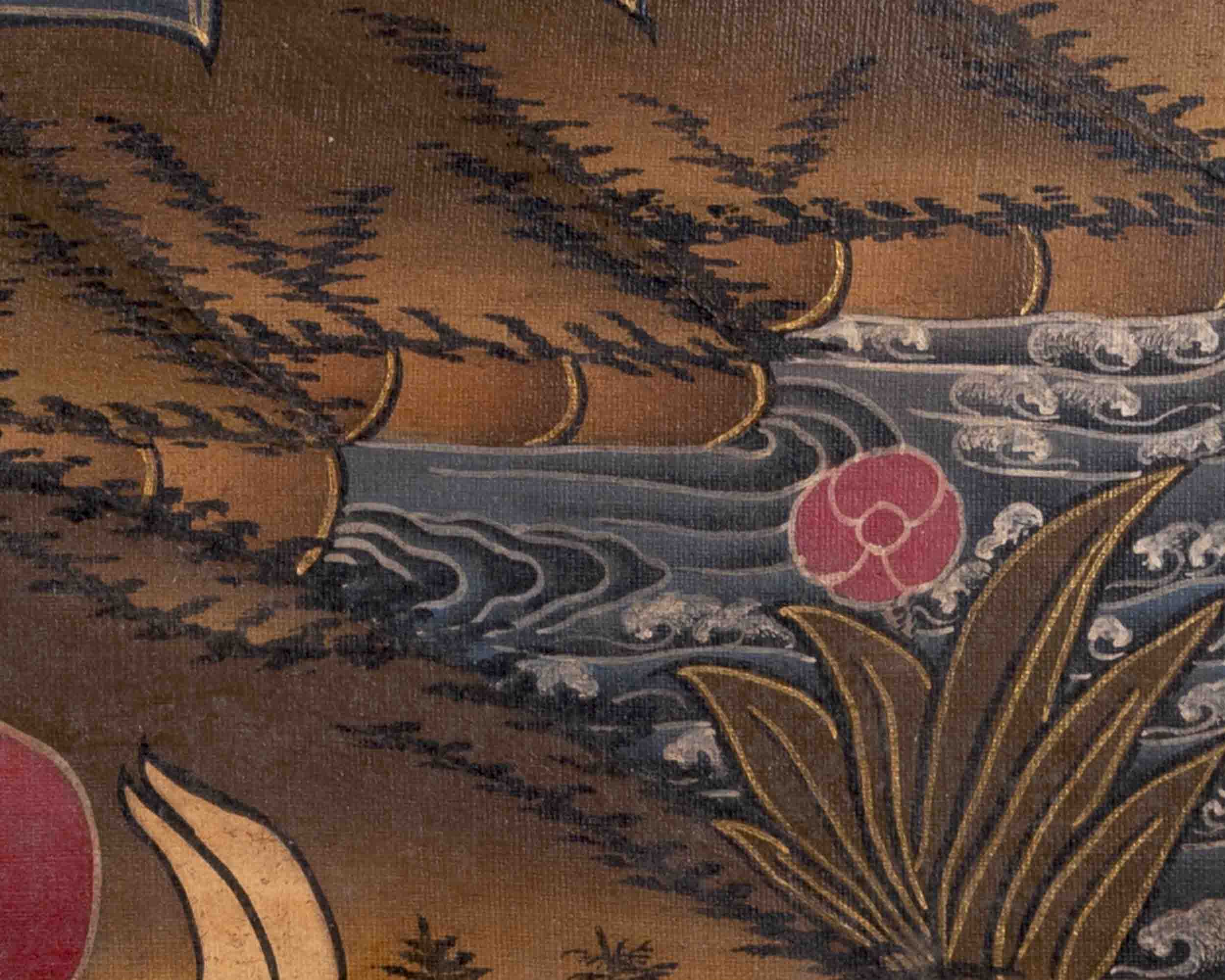 Shakyamuni Buddha Tibetan Thangka | Religious Buddhist Art | Wall Decors