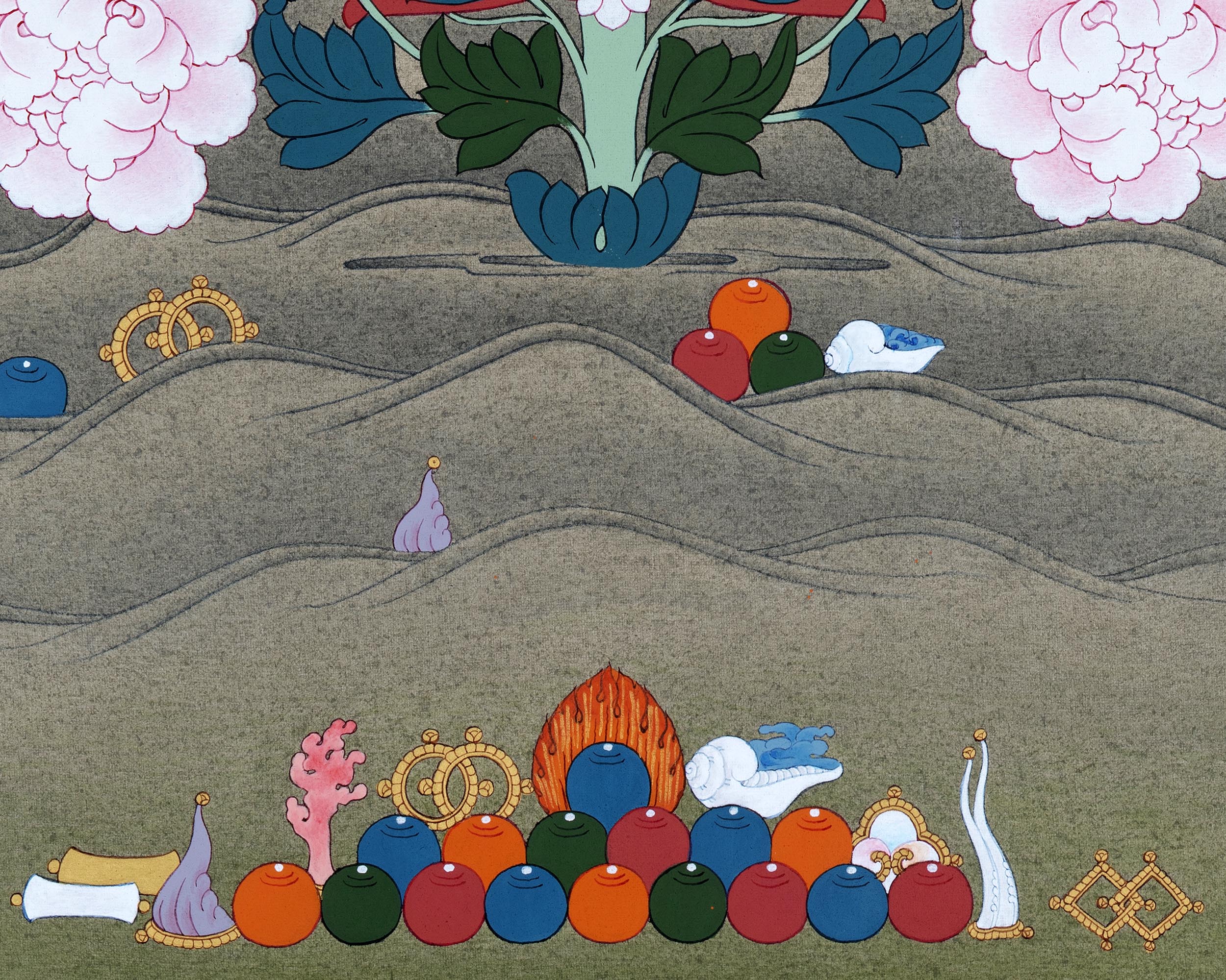 Guru Rinpoche With Consort | Padmasambhava Thangka
