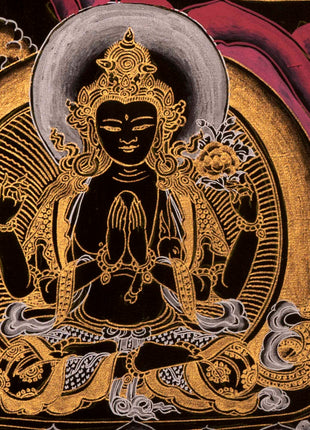 Bodhisattva Manjushree Thangka | Buddhist Art Painting