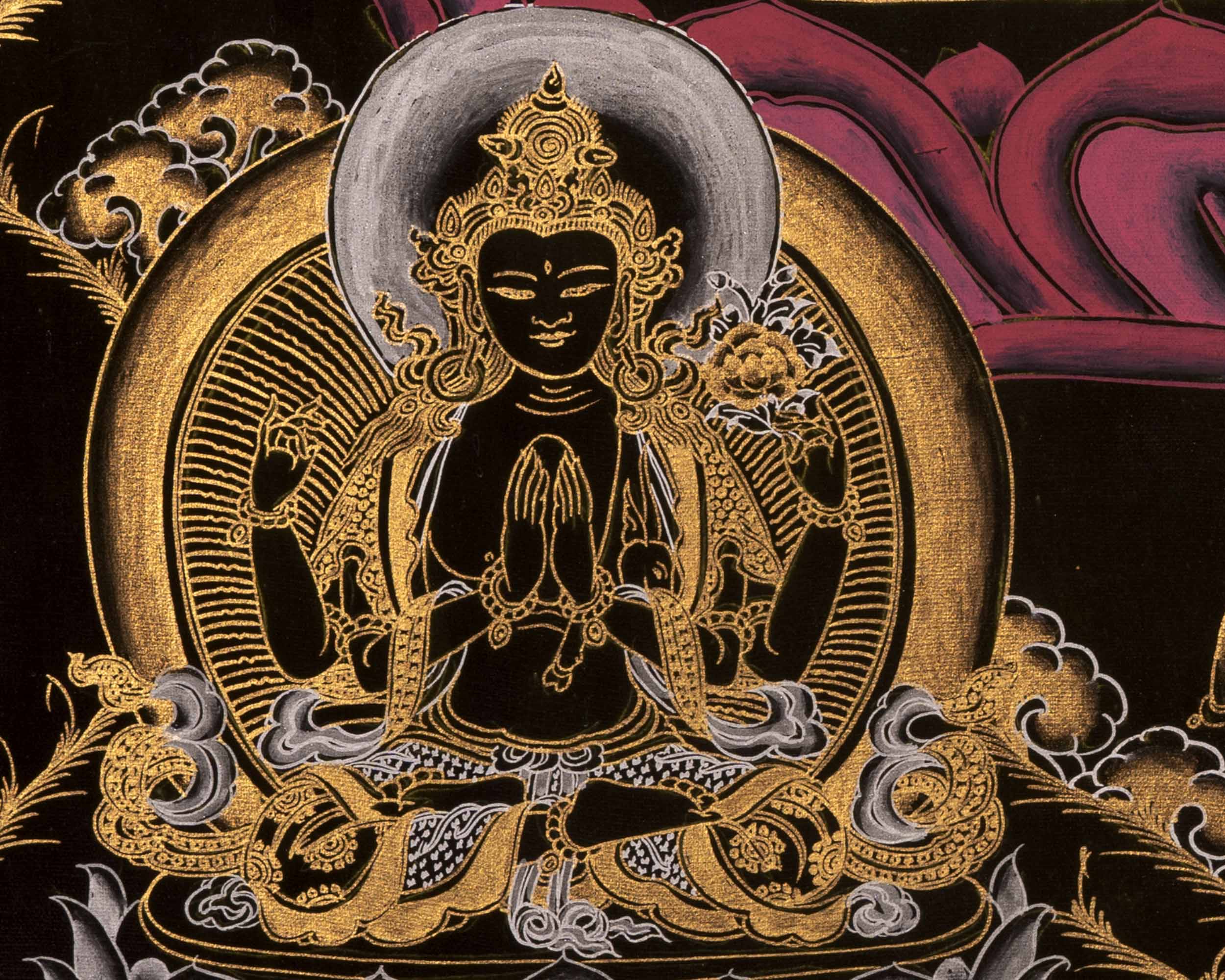 Bodhisattva Manjushree Thangka | Buddhist Art Painting