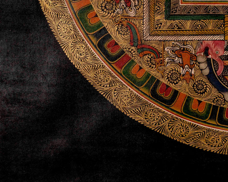 Shakyamuni Buddha Mandala | Tibetan Thangka | Wall Decors