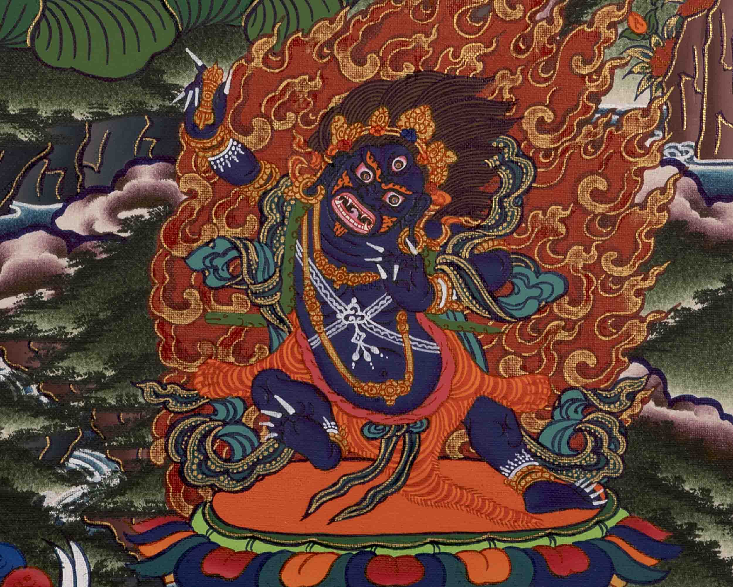 Bodhisattva Avalokiteshvara Chenresig | Tibetan Thangka | Wall Decors