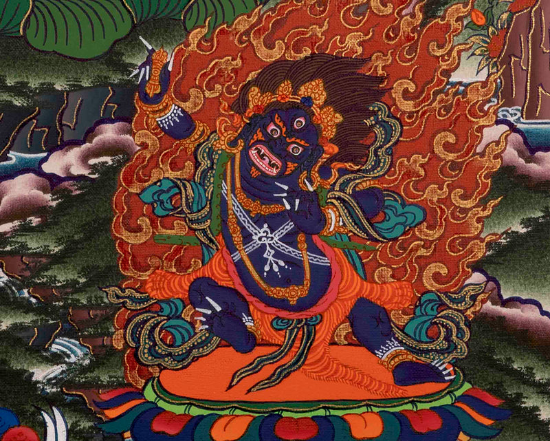 Bodhisattva Avalokiteshvara Chenresig | Tibetan Thangka | Wall Decors