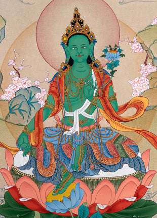 green tara thangka
