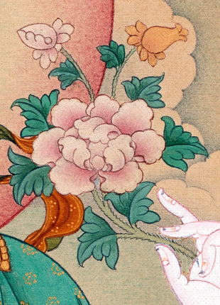 Chenrezig Thangka | Avalokiteshvara | Tibetan Karma Gadri Art