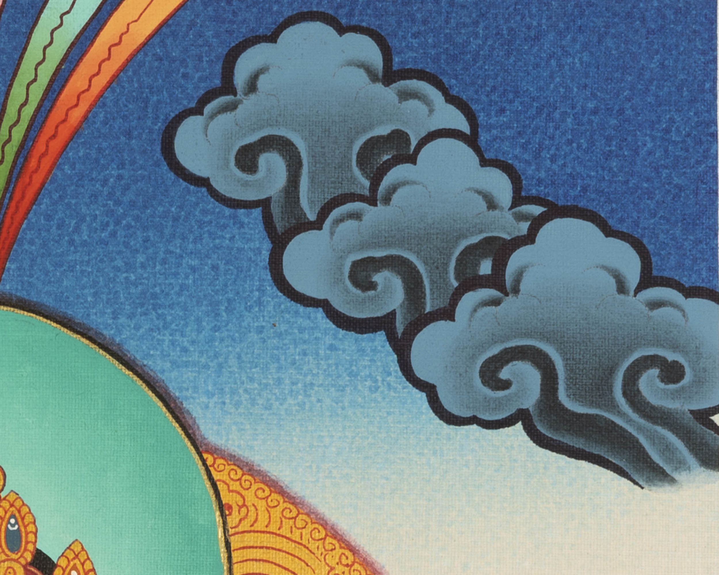 Handpainted Dzambala Kubera | Religious Thangka Art | Wall Decors