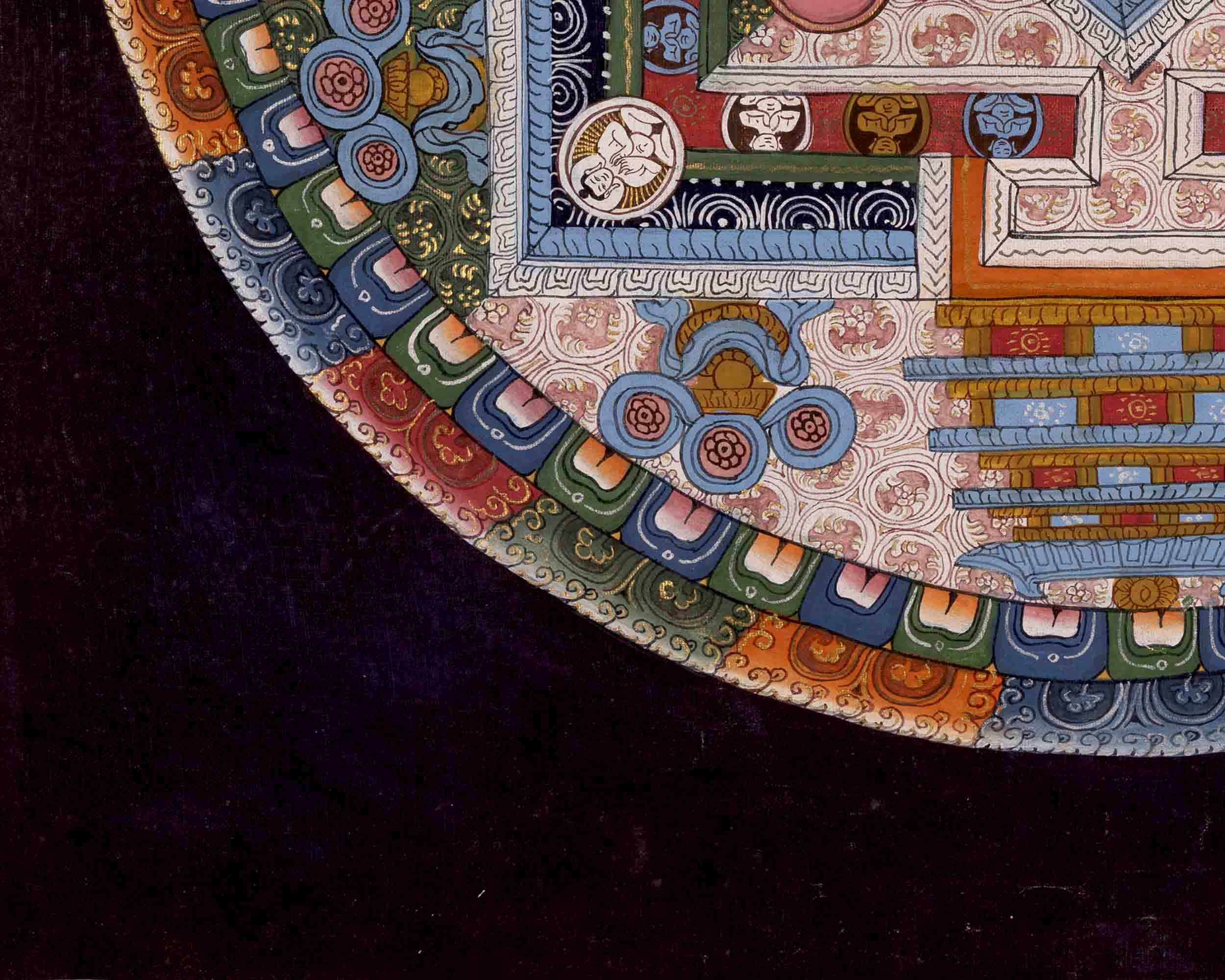 Amitayus Buddha Mandala Thangka | Wall Hanging