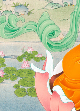 Manjushri Thangka | Hand Painted Buddhist Art