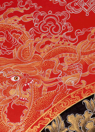 Bodhisattva Chengrezig Thangka | Original Handpainted Art | Traditional Painting