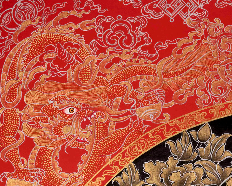 Bodhisattva Chengrezig Thangka | Original Handpainted Art | Traditional Painting