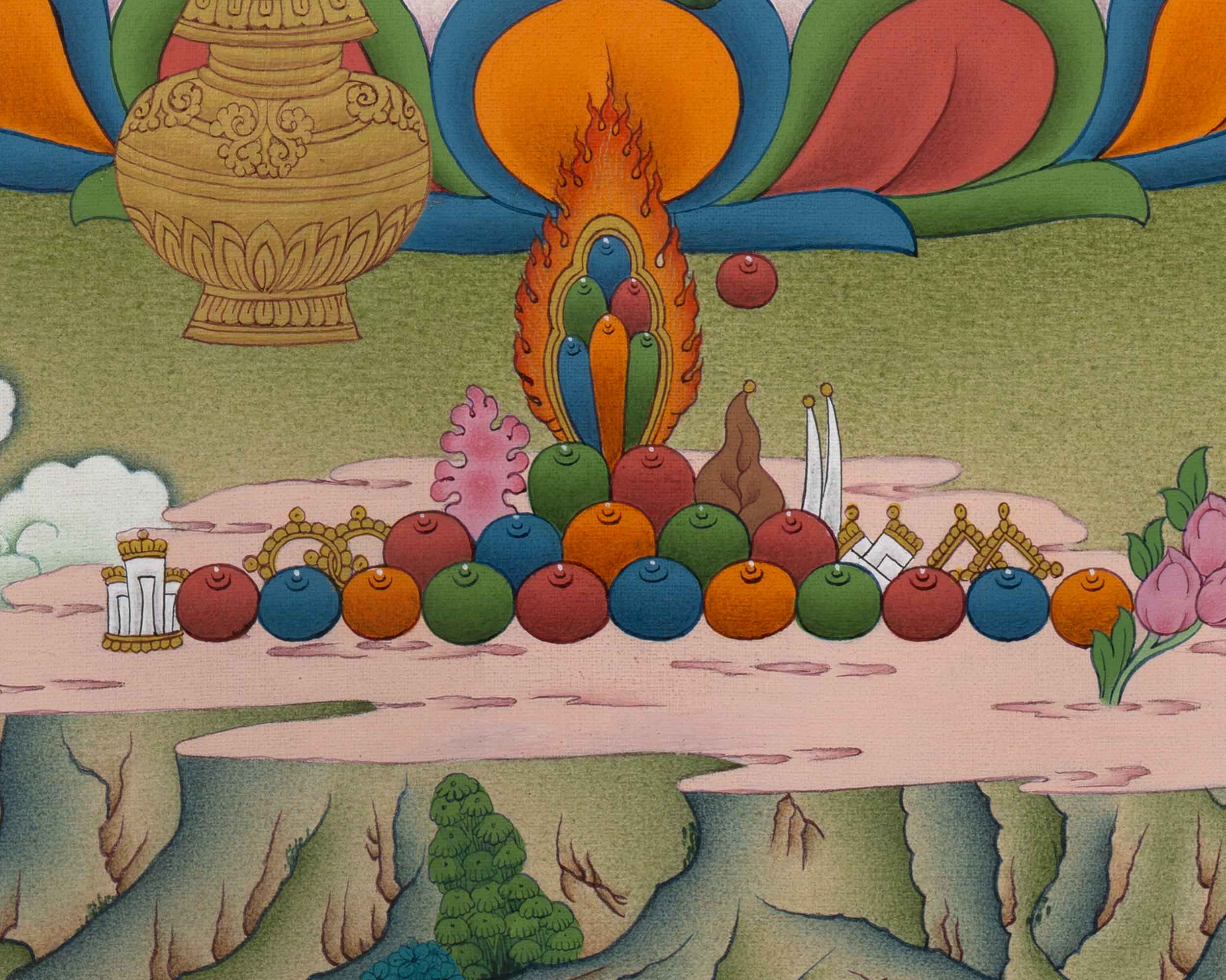 Traditional Wealth Deity Dzambala Thangka