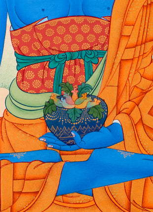 Beautiful Medicine Buddha Thangka | Healer Of All | Buddhist Art