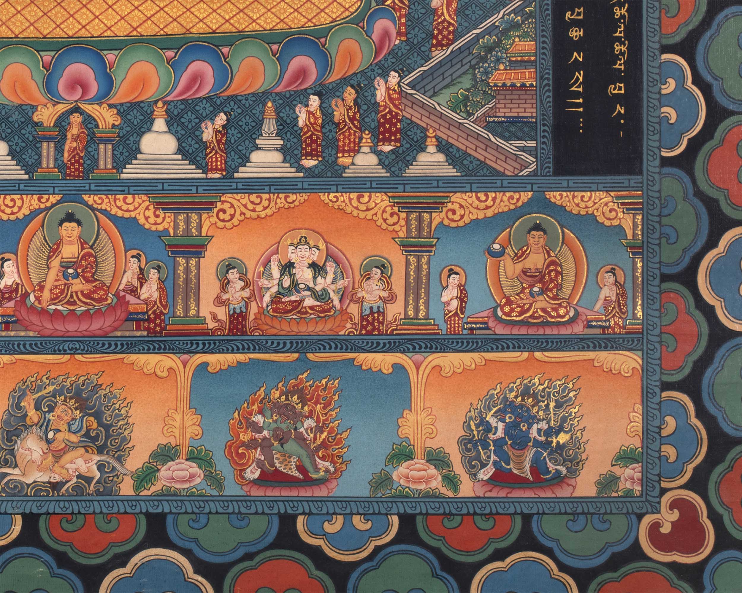 Buddhist Stupa Thangka | Buddhist Painting