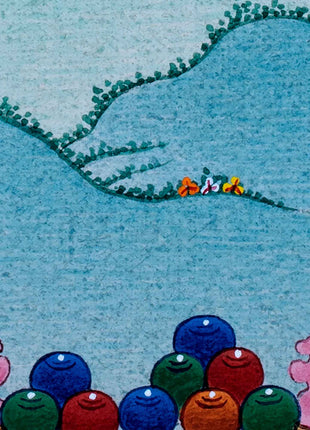 Yellow Dzambhala Thangka | Traditional Hand Painted Art