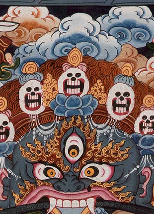 Brocade Wheel Of Life Thangka | Wall Decoration Painting
