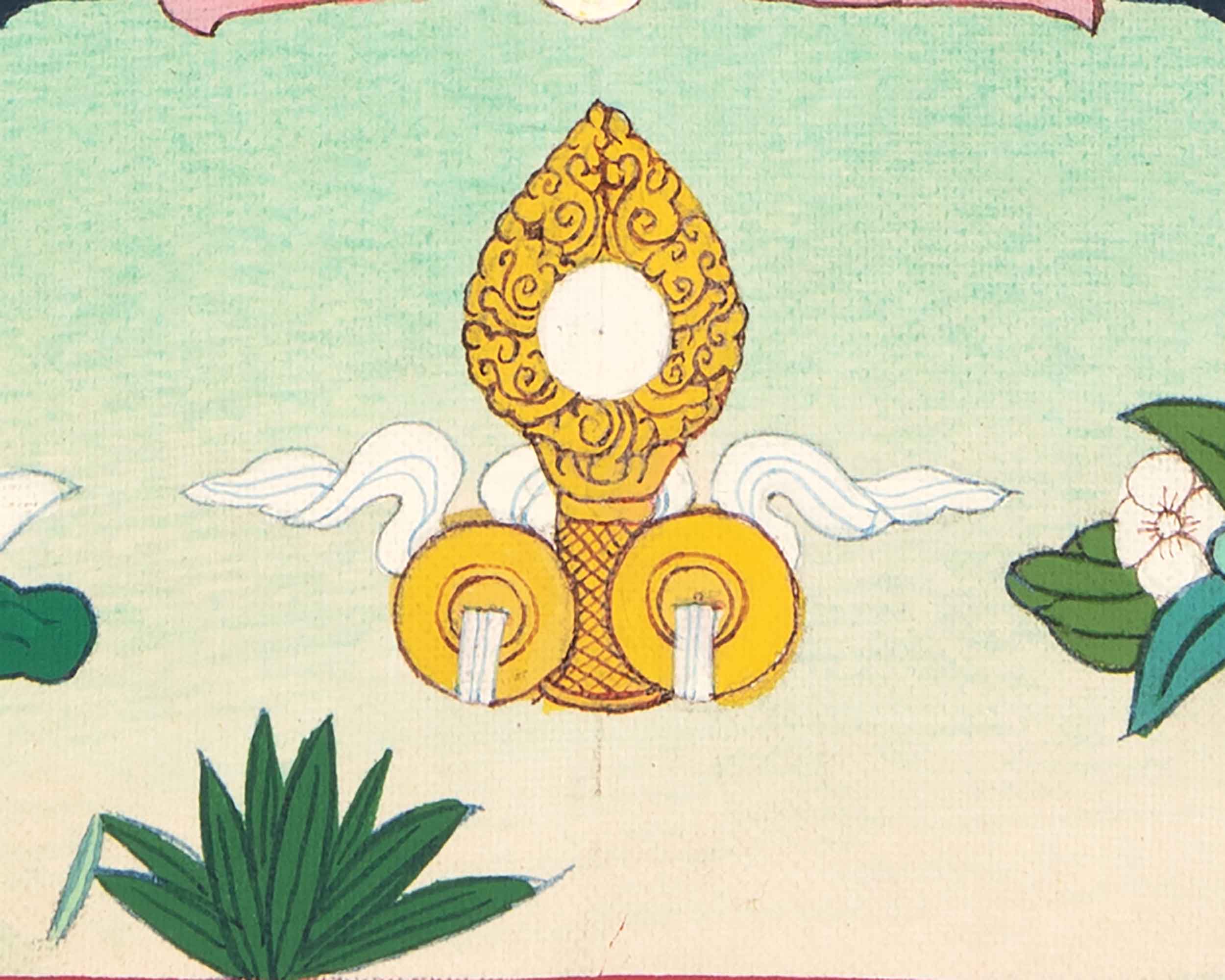 Small Medicine Buddha Thangka | Hand Painted Buddhist Art