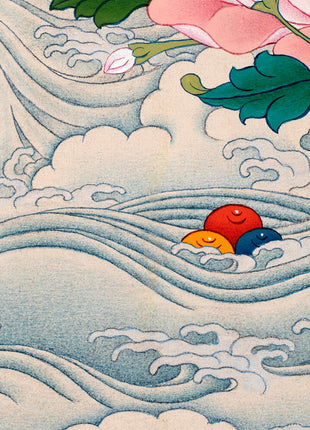 Traditional Karma Gadri Thangka Of Guru Rinpoche | Padmasambhava
