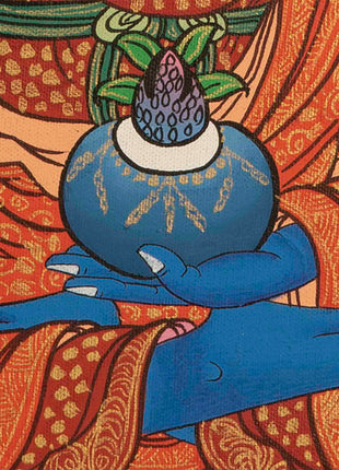 Medicine Buddha Thangka | Buddhist Ritual Wall Hanging Thangka