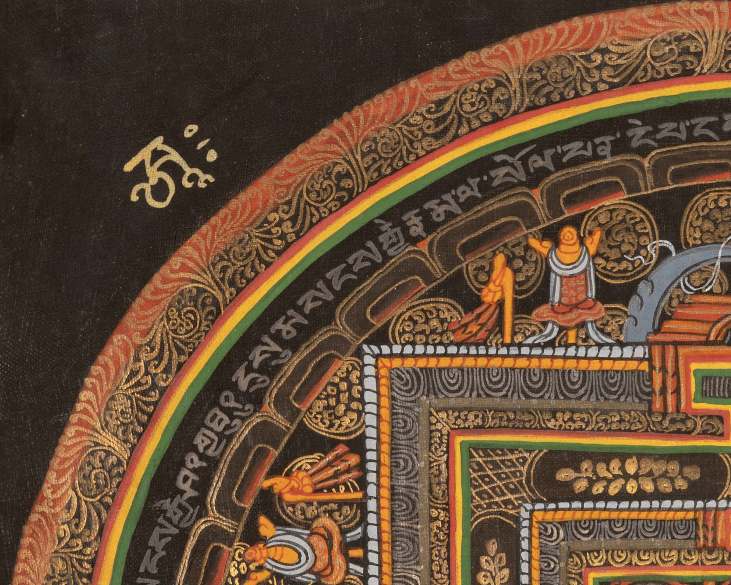 Mantra Mandala Thangka |  Wall Decoration Painting