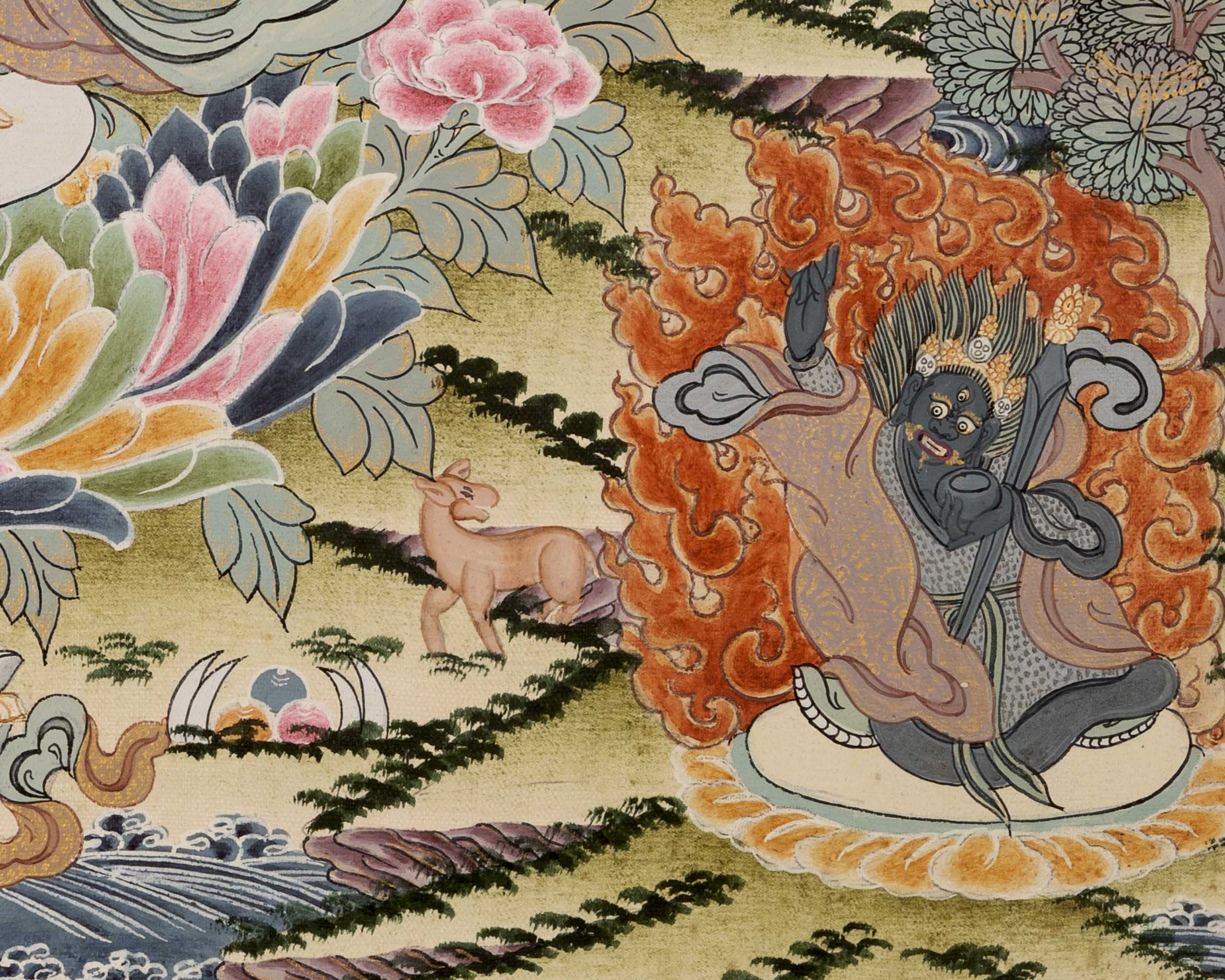 1000 Armed Avalokiteshvara | Chenresig Thangka | Religious Artwork