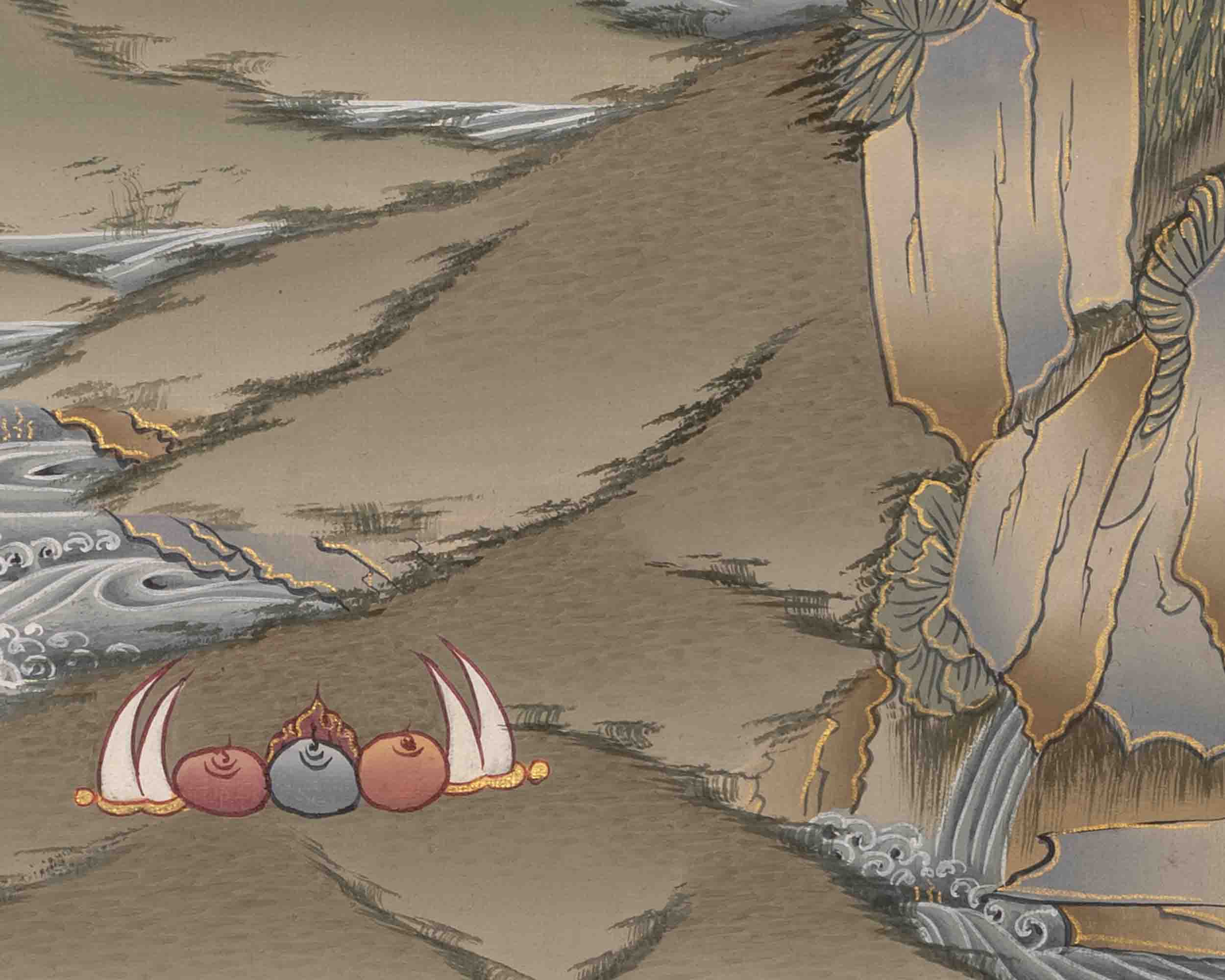 Medicine Buddha Thangka | Wall Decor Painting