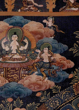 Green Tara Mandala Thangka | Traditional Tibetan Painting | Wall Decors