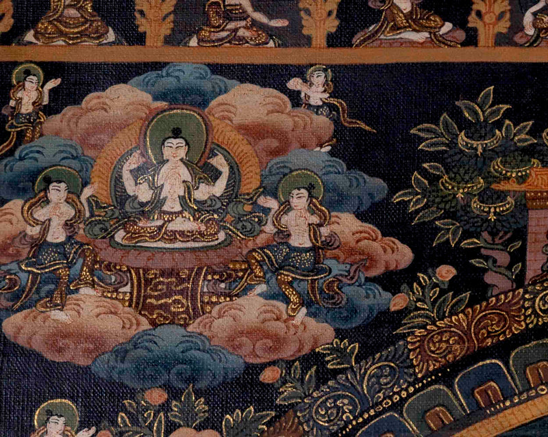 Green Tara Mandala Thangka | Traditional Tibetan Painting | Wall Decors