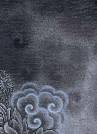Traditional Siddhartha Gautama Drawing On Canvas | Nepali Pauba Painting Print Of Historical Buddha