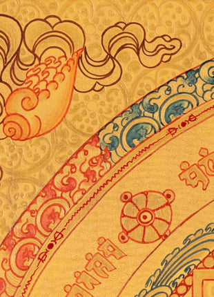 Religious Mandala Thangka | Tibetan Artwork | Traditional Wall Decors