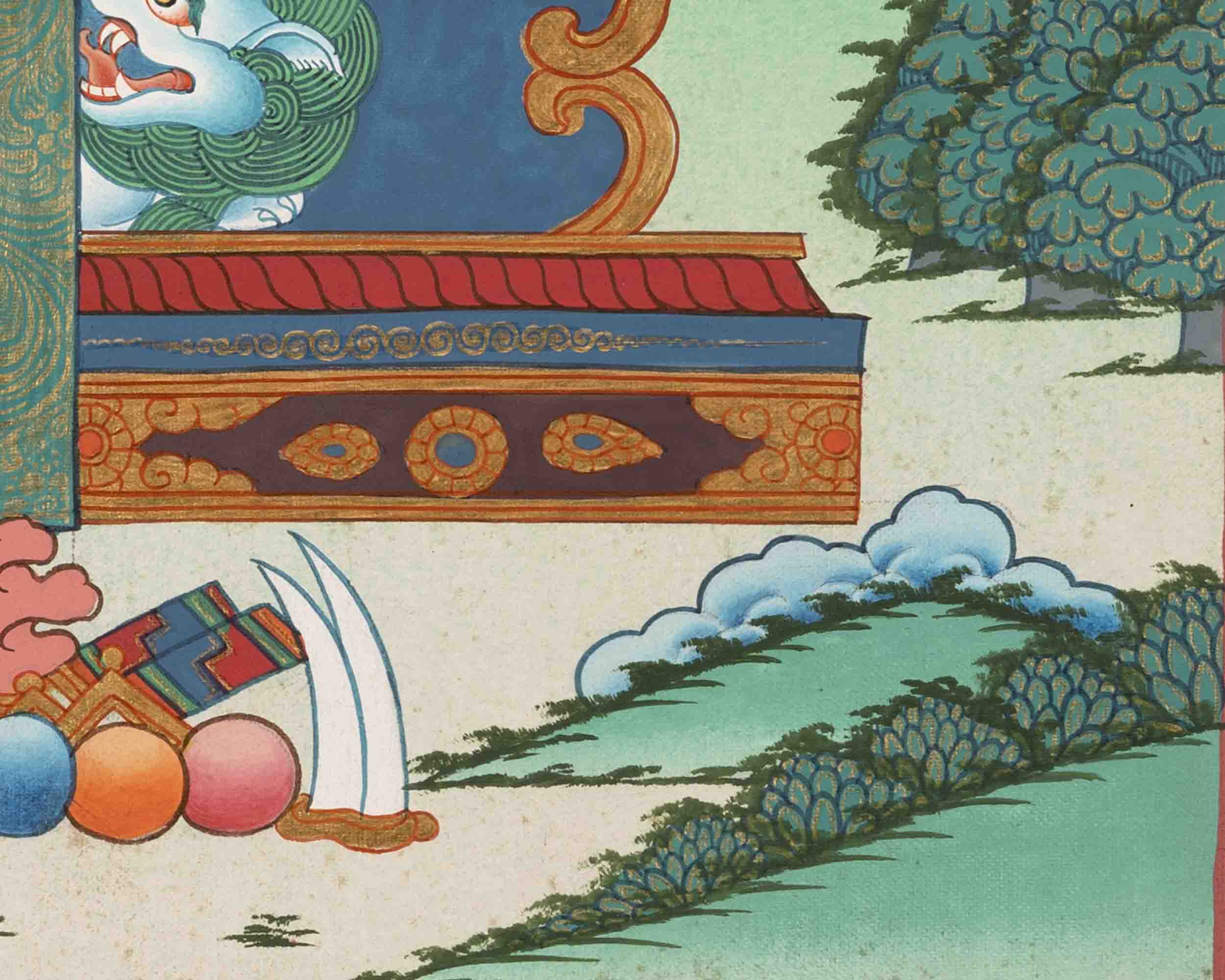 Healing Buddha Thangka | Medicine Buddha | Religious Painting