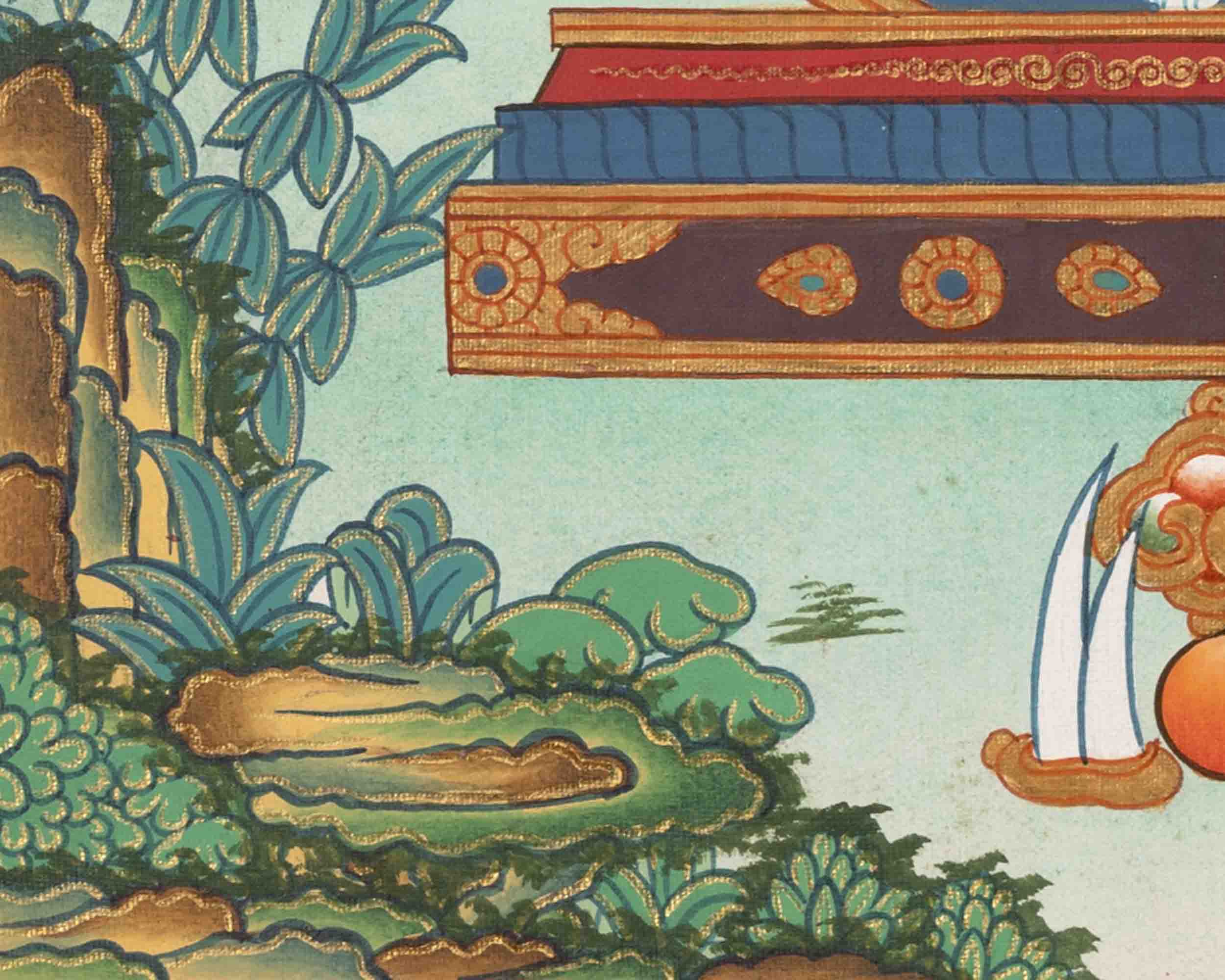 Medicine Buddha | Healing Buddha Thangka | Traditional Tibetan Paint