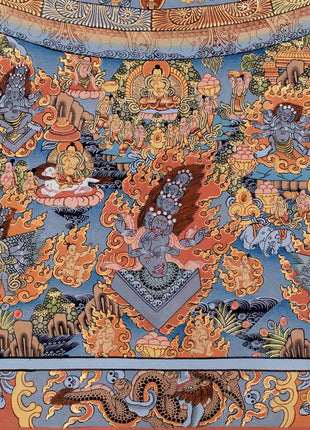 Tibetan Buddha Mandala Thangka | Tibetan Wall Decoration Painting