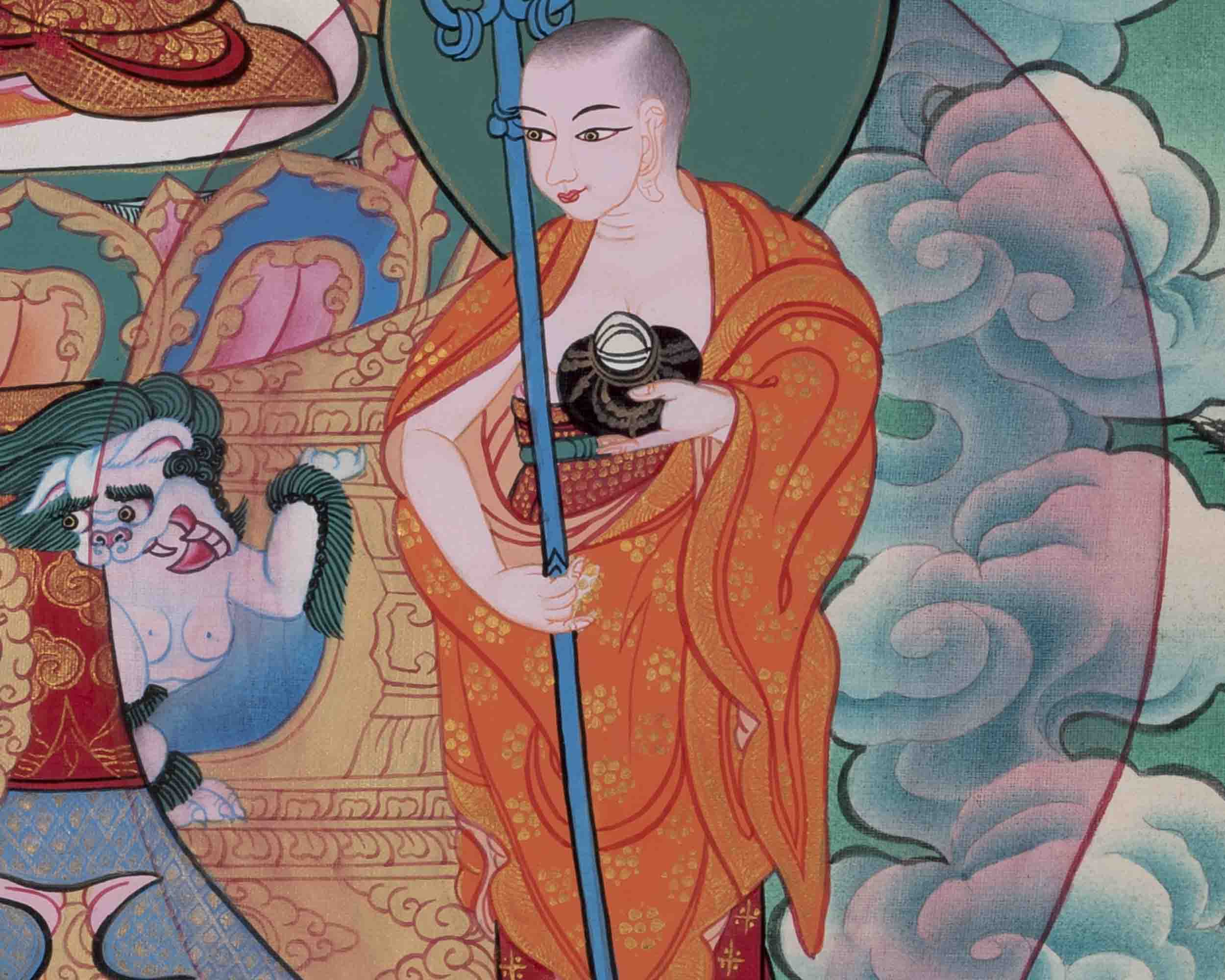 Thangka Of Amoghasiddhi | Traditional Painting | Wall Decors