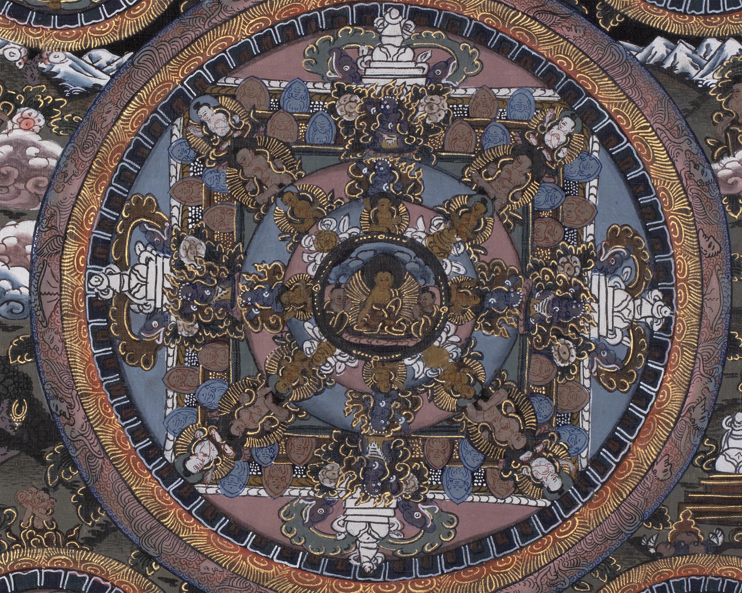 Quality Buddha Mandala | Sacred Hand painted Thangka Painting