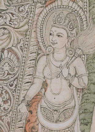 High-Quality Giclee Print Of Indra Deity | The Ruler Of Trayastriṃsa Heaven, Buddhist Cosmology