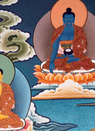 Avalokiteshvara Chenresig Thangka | Buddhist Religious Art | Wall Decors