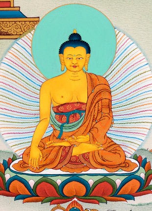8 Medicine Buddha | Bhaisajyaguru Digital Thangka print