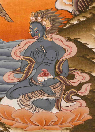 Green Tara Painting | Healing Female Deity | Traditional Tibetan Thangka