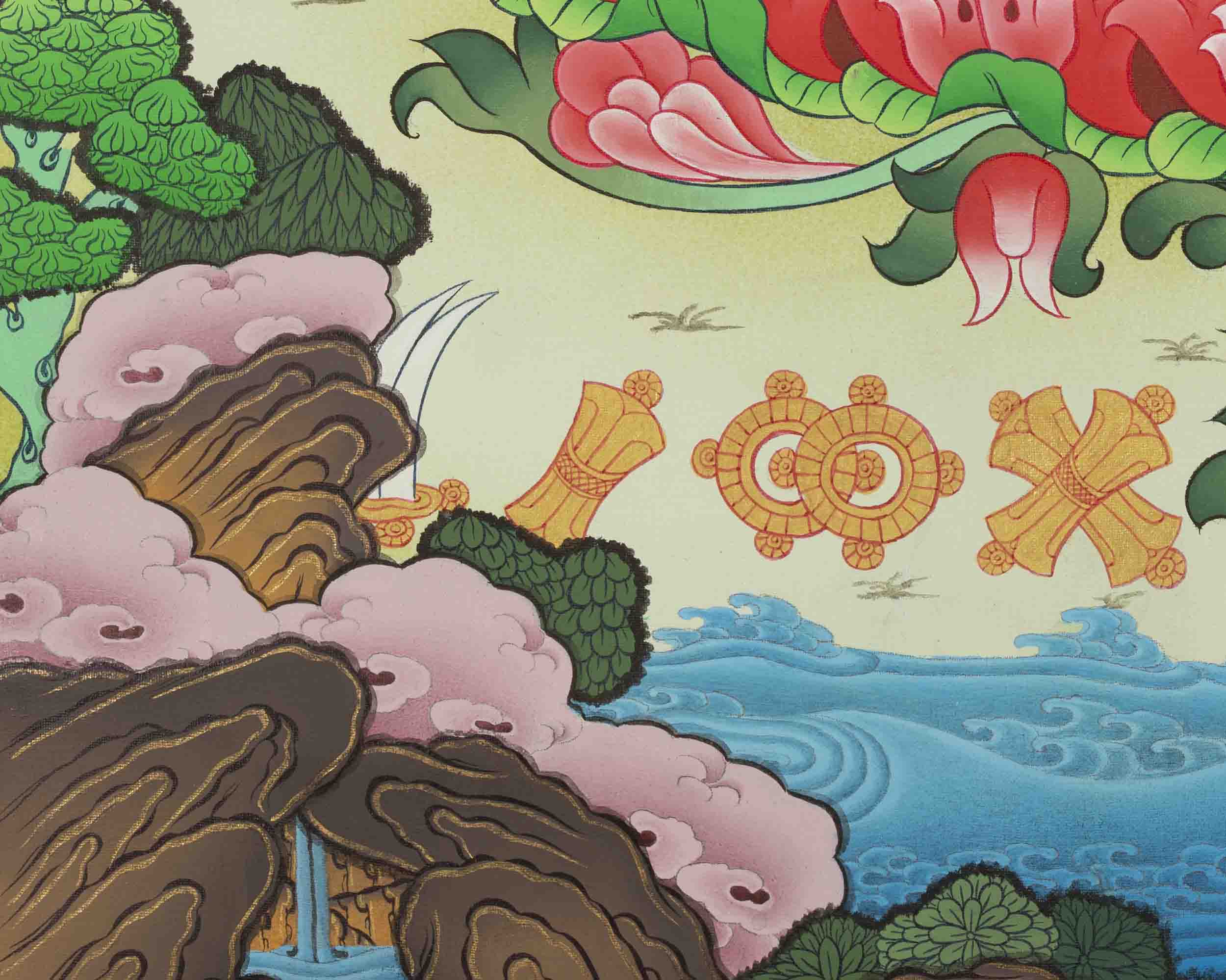 Guru Rinpoche Thangka | Wall Decor Painting